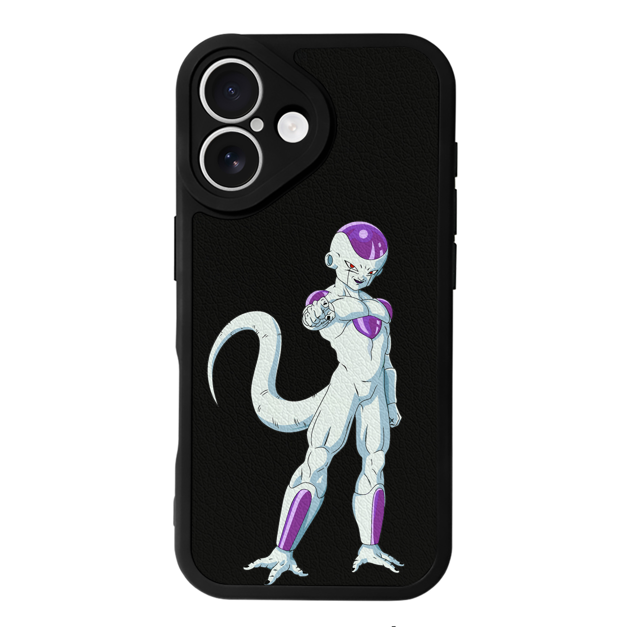 （画像用） ドラゴンボール フリーザ DRAGON BALL Frieza 【iPhone 16シリーズ対応】シリコンスマホケース（レザー調） 材質：シリコン